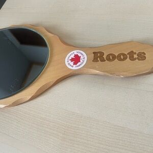 Roots Canada Wood Mirror Vintage Wooden Antique Handheld  Mirrors Bathroom Decor
